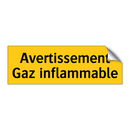 Avertissement Gaz inflammable