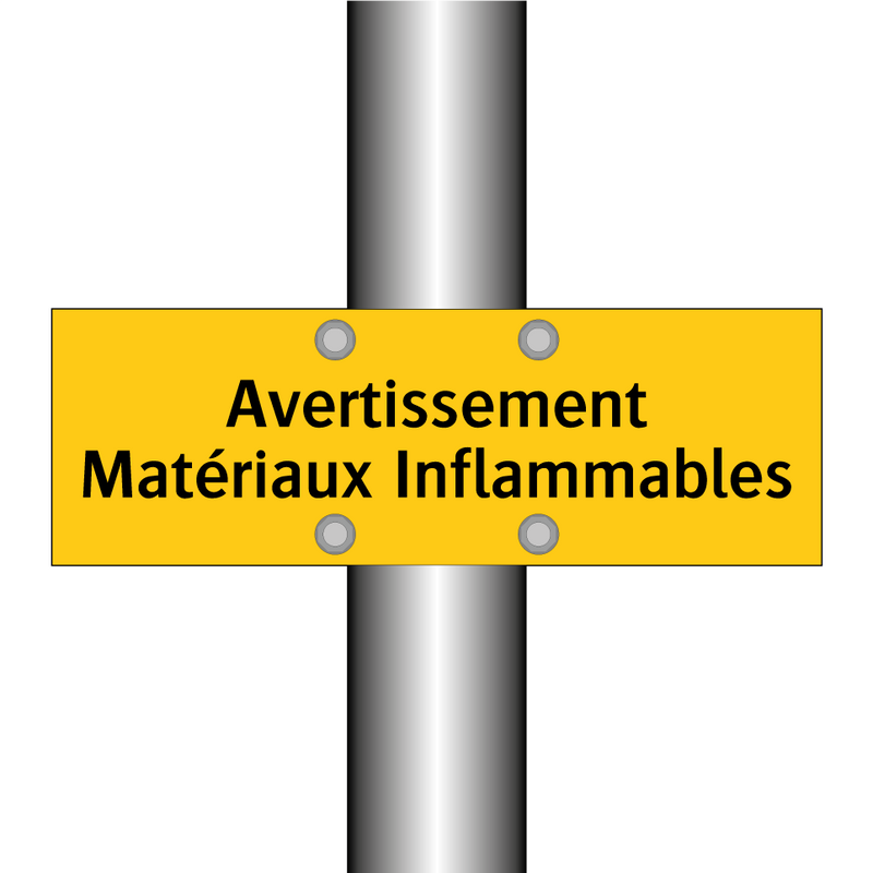 Avertissement Matériaux Inflammables