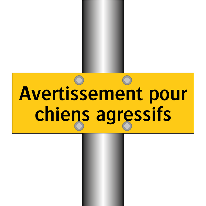 Avertissement pour chiens agressifs
