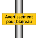 Avertissement pour blaireau
