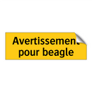 Avertissement pour beagle