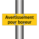 Avertissement pour boxeur
