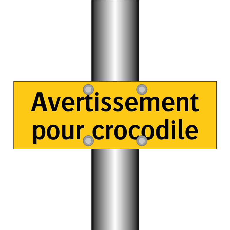 Avertissement pour crocodile