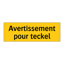 Avertissement pour teckel