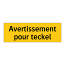 Avertissement pour teckel
