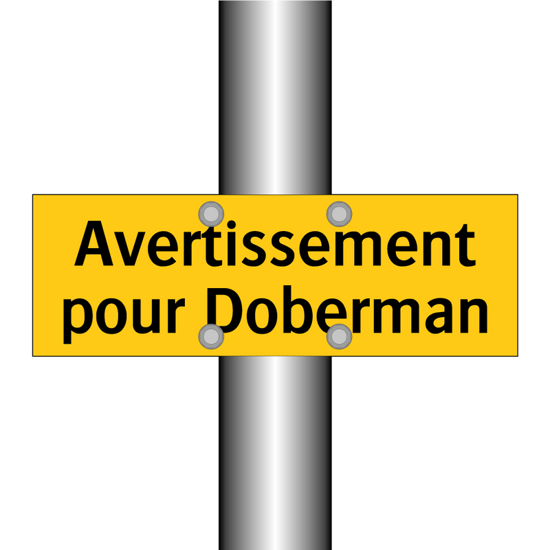 Avertissement pour Doberman