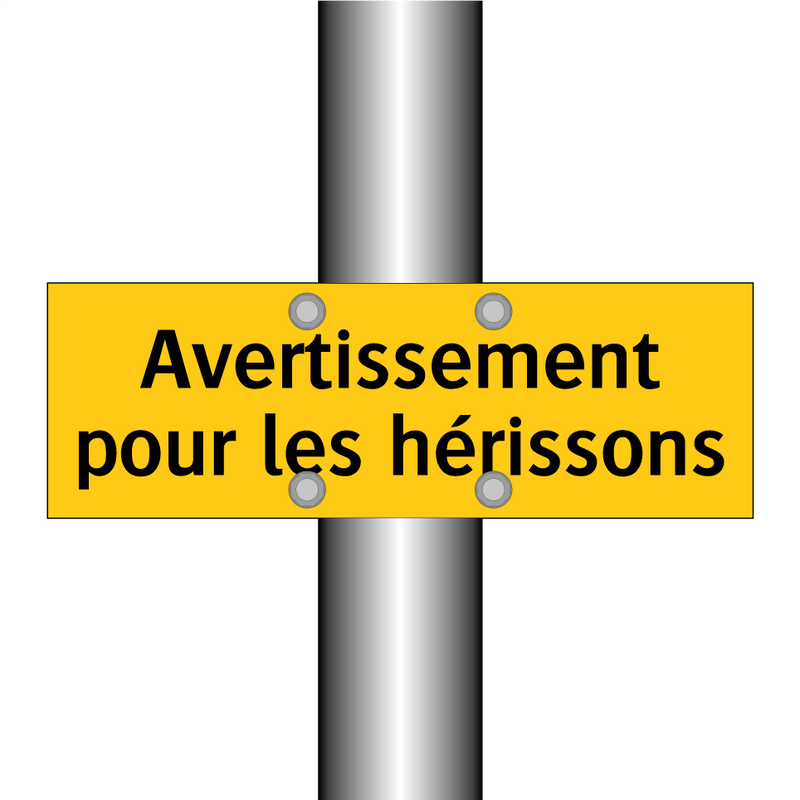Avertissement pour les hérissons