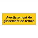 Avertissement de glissement de terrain