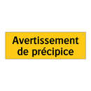 Avertissement de précipice