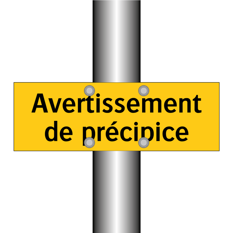 Avertissement de précipice