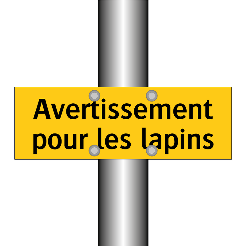 Avertissement pour les lapins