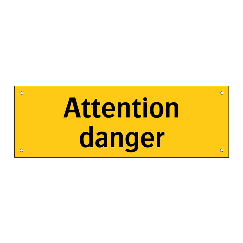 Attention danger