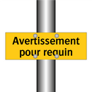 Avertissement pour requin