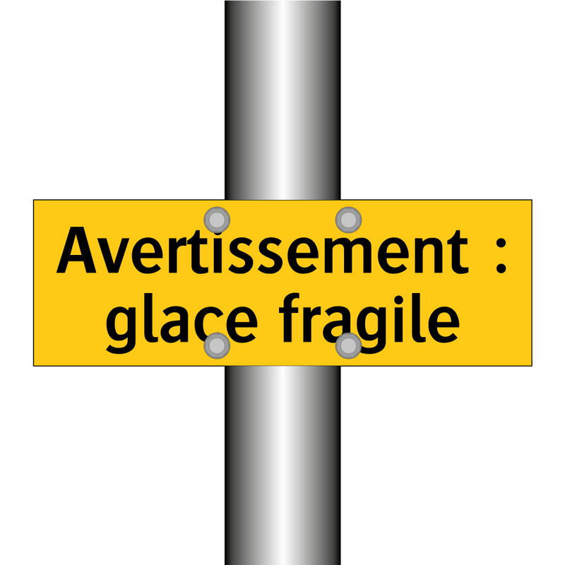 Avertissement : glace fragile