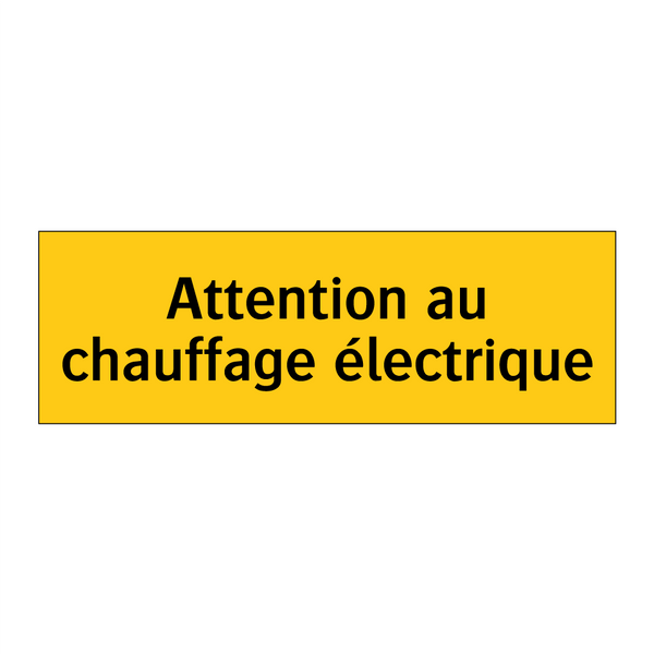 Attention au chauffage électrique
