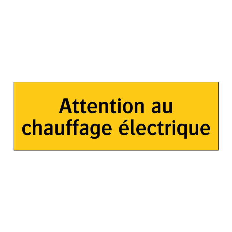 Attention au chauffage électrique