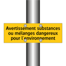 Avertissement substances ou mélanges dangereux pour l'environnement