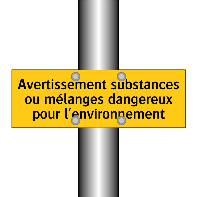 Avertissement substances ou mélanges dangereux pour l'environnement