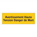 Avertissement Haute Tension Danger de Mort