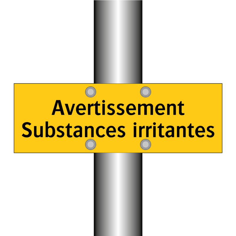 Avertissement Substances irritantes