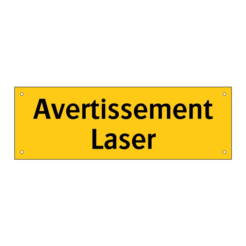 Avertissement Laser