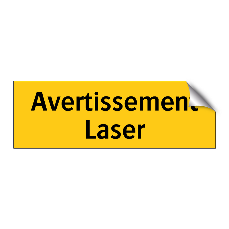 Avertissement Laser