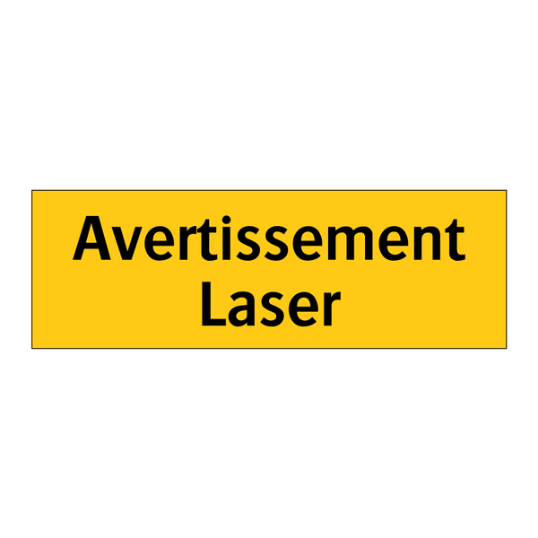 Avertissement Laser