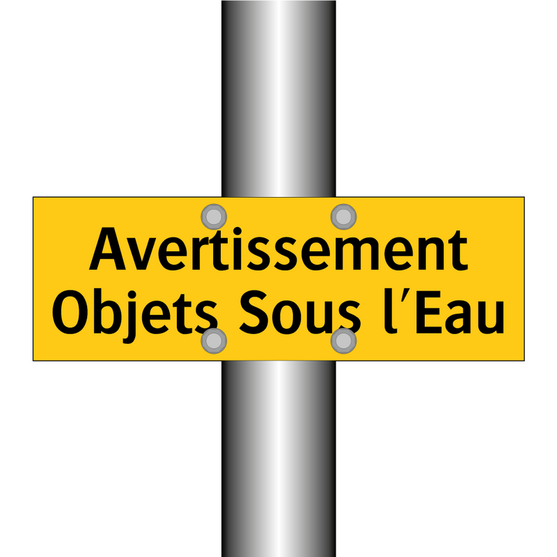 Avertissement Objets Sous l'Eau