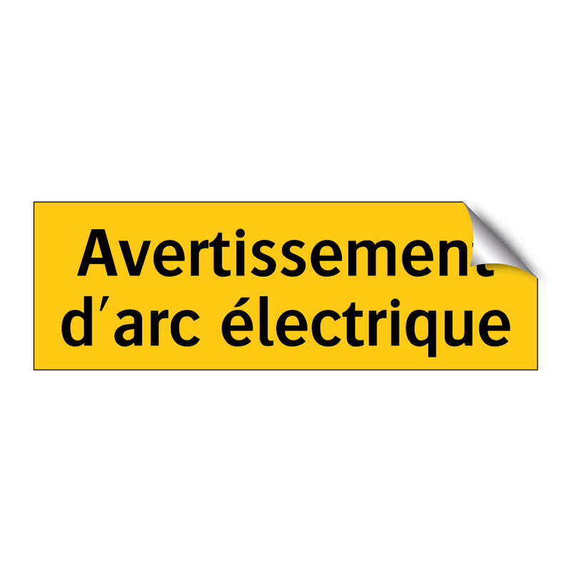 Avertissement d'arc électrique