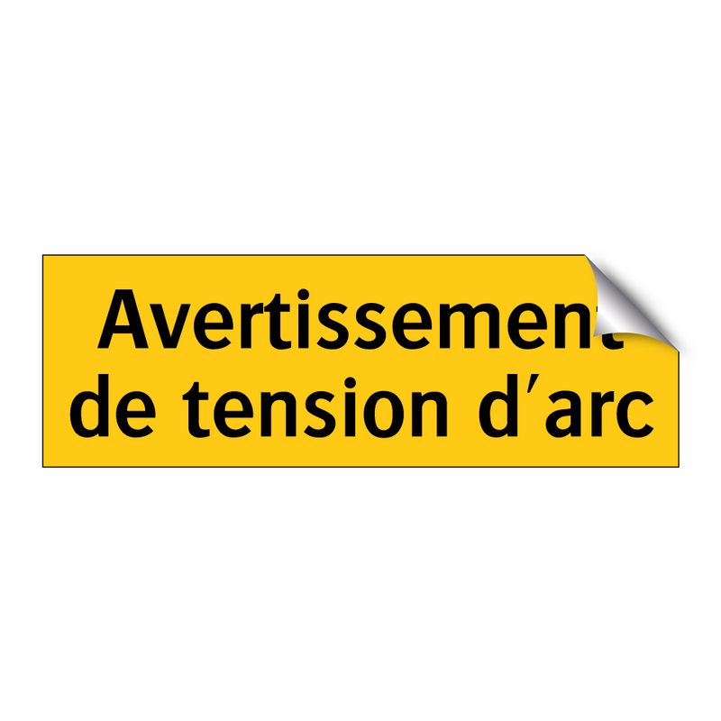 Avertissement de tension d'arc