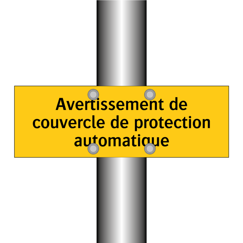 Avertissement de couvercle de protection automatique