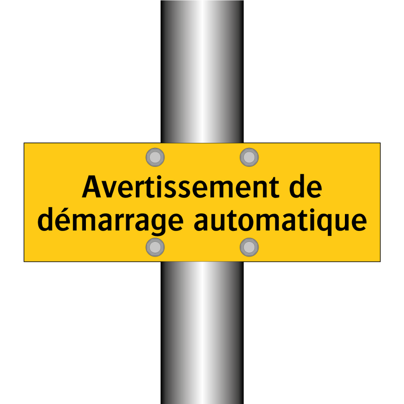 Avertissement de démarrage automatique