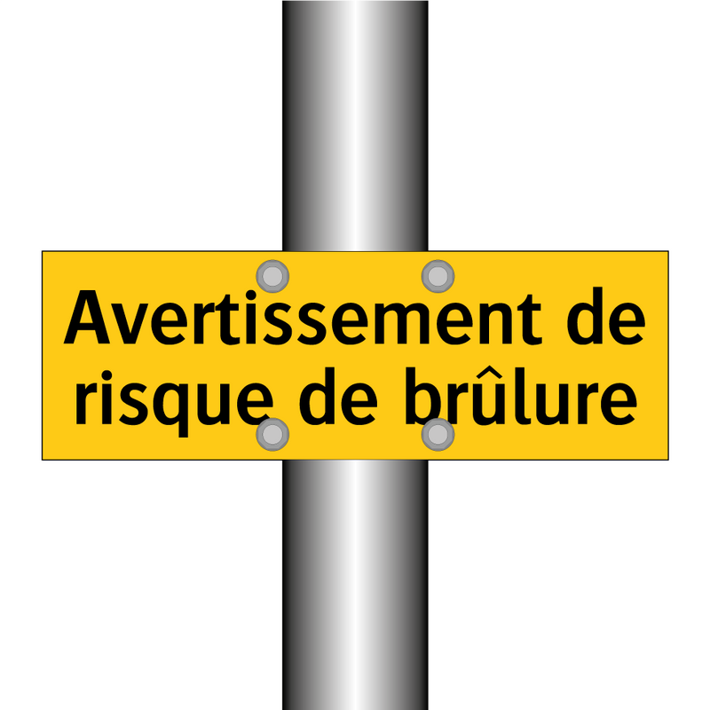 Avertissement de risque de brûlure