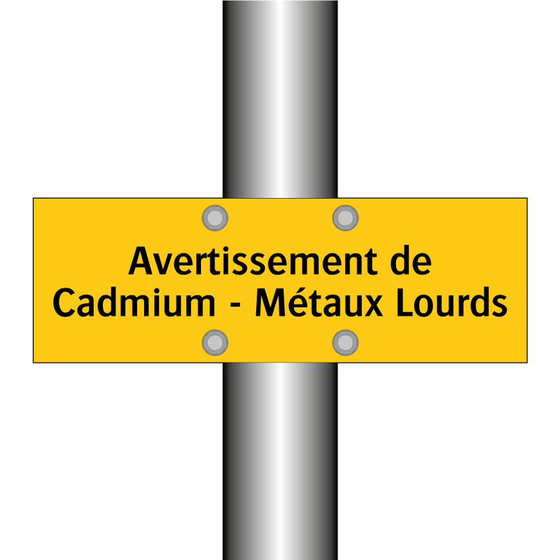 Avertissement de Cadmium - Métaux Lourds