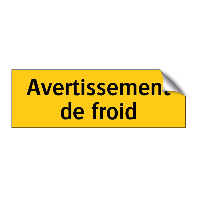 Avertissement de froid
