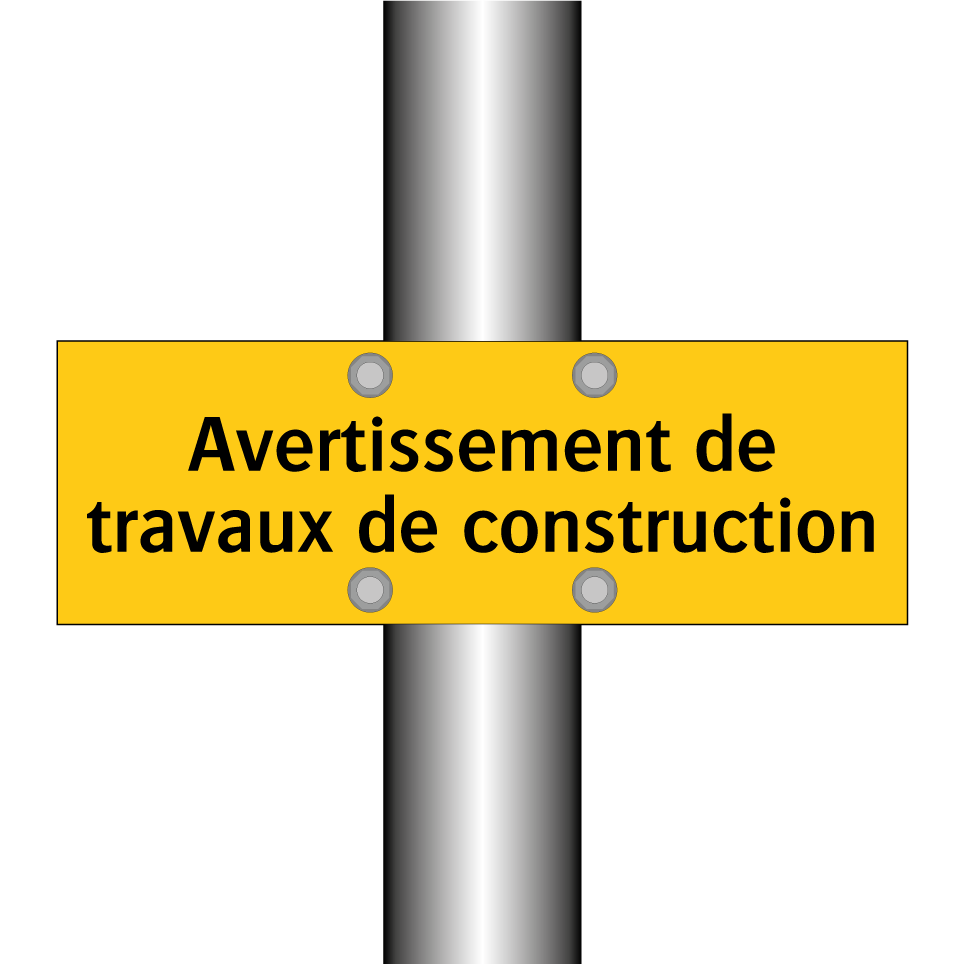 Avertissement de travaux de construction