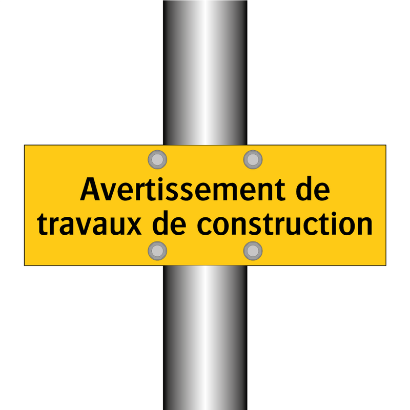 Avertissement de travaux de construction