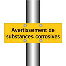 Avertissement de substances corrosives
