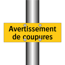 Avertissement de coupures