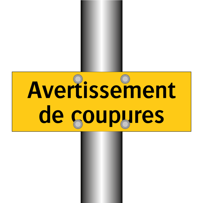 Avertissement de coupures