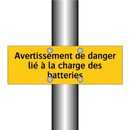 Avertissement de danger lié à la charge des batteries