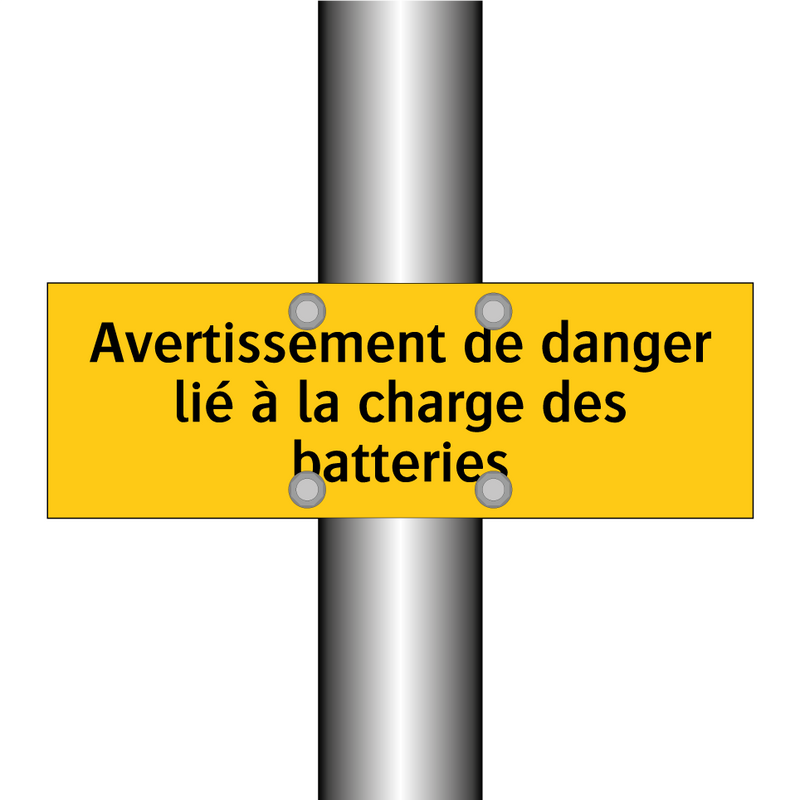 Avertissement de danger lié à la charge des batteries