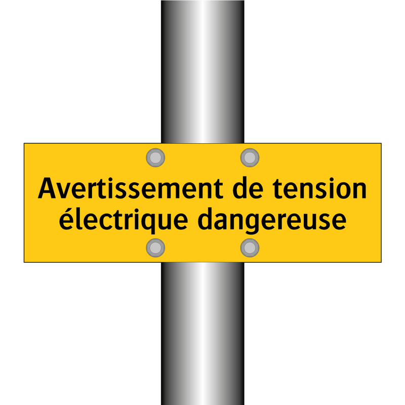 Avertissement de tension électrique dangereuse
