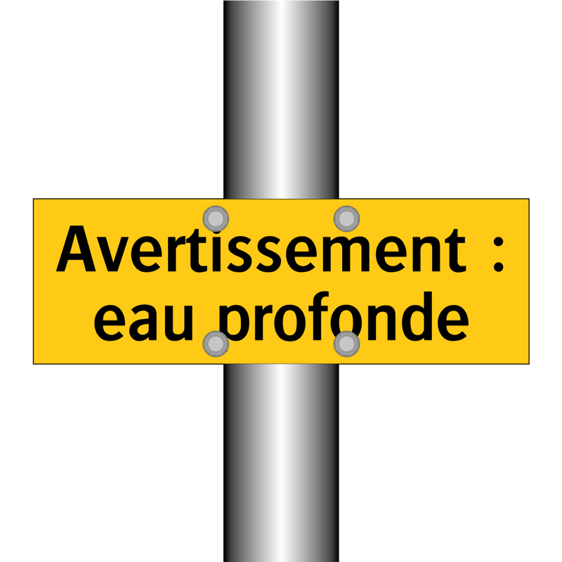 Avertissement : eau profonde