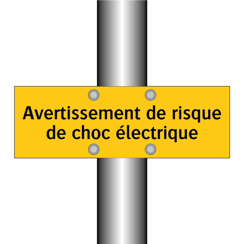 Avertissement de risque de choc électrique