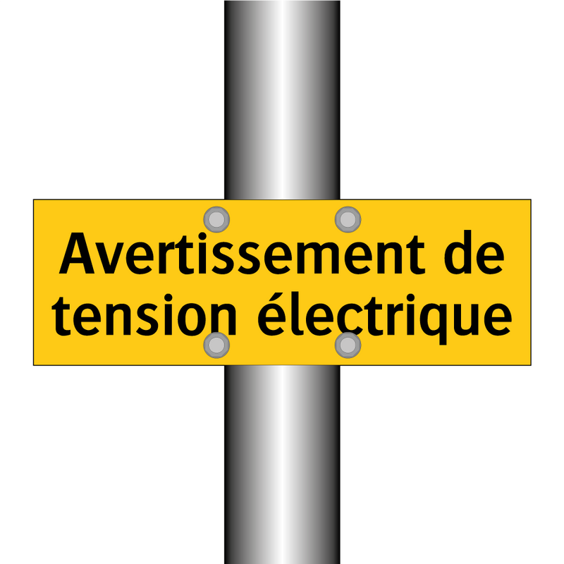 Avertissement de tension électrique