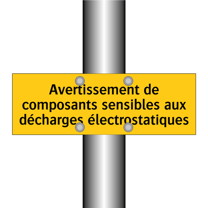 Avertissement de composants sensibles aux décharges électrostatiques
