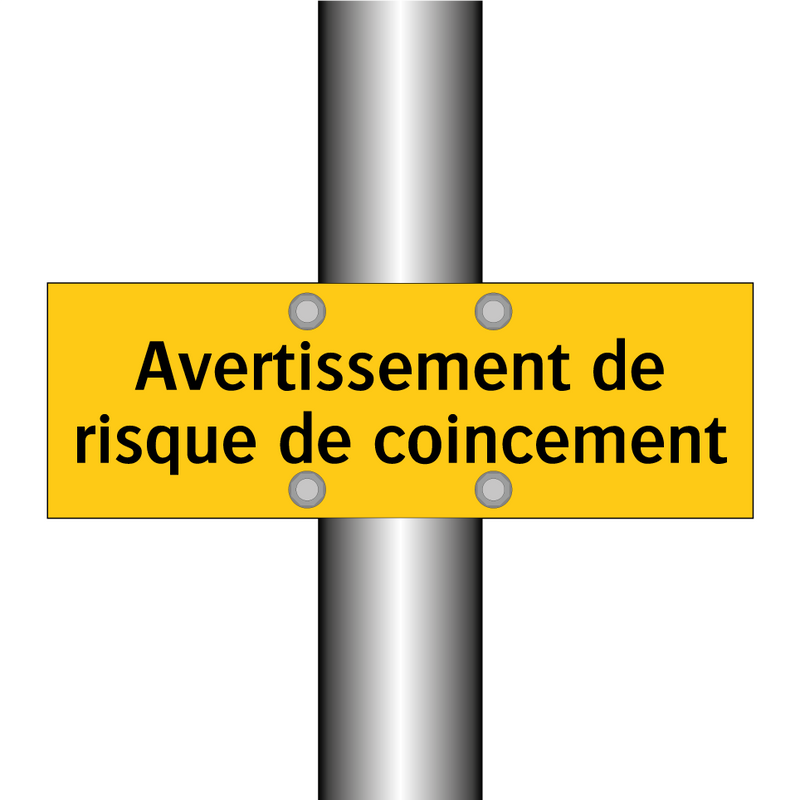 Avertissement de risque de coincement