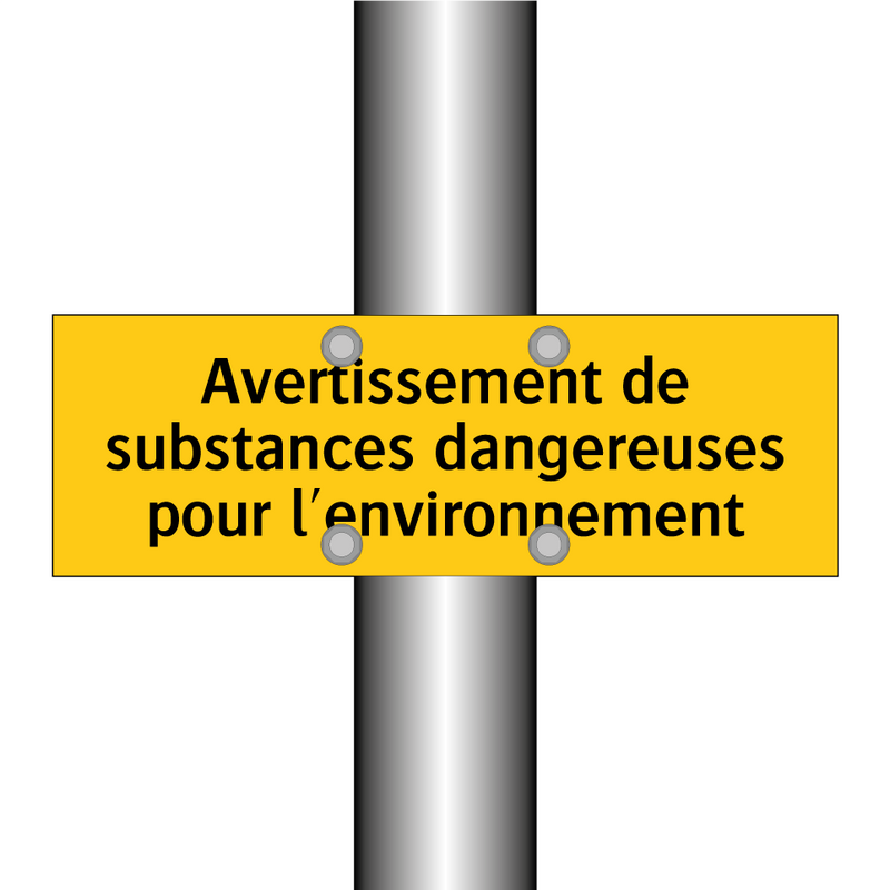 Avertissement de substances dangereuses pour l'environnement