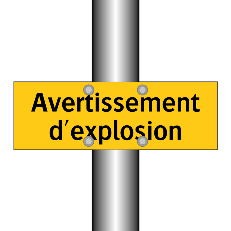 Avertissement d'explosion